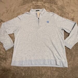 Turtleson Mens XL Light Blue Heathered Quarter 1/4 Zip Pullover Athletic Sweater